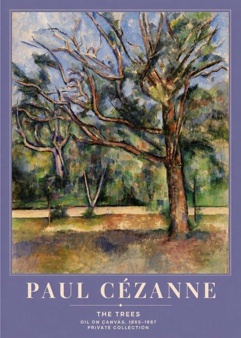 Paul Cézanne The Trees No4 - Juliste