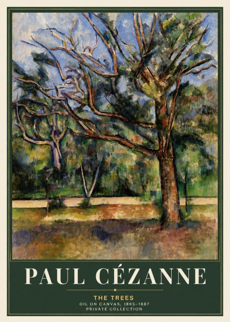 Paul Cézanne The Trees No5 - Juliste