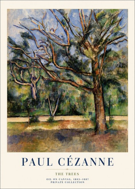 Paul Cézanne The Trees No6 - Juliste