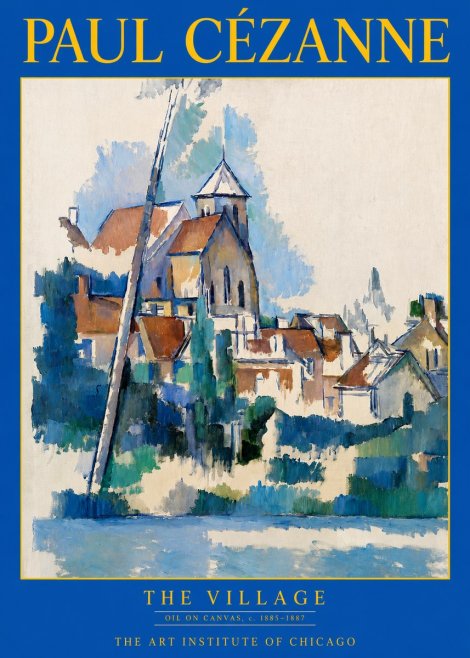 Paul Cézanne The Village II No2 - Juliste