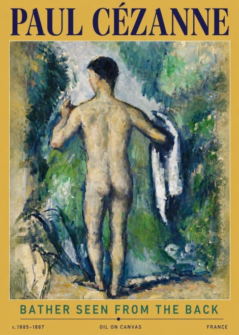 Paul Cézanne Bather Seen from the Back No5 - Juliste