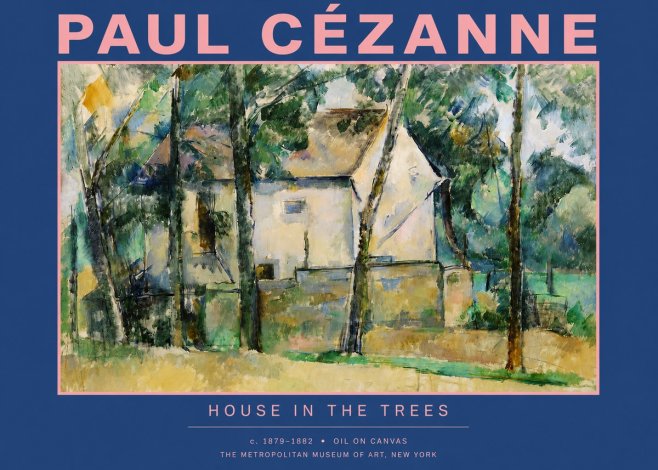 Paul Cézanne House in the Trees No2 - Juliste