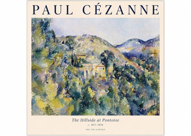 Paul Cézanne The Hillside at Pontoise No1 - Juliste