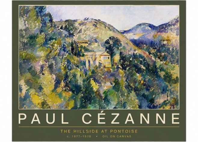 Paul Cézanne The Hillside at Pontoise No6 - Juliste