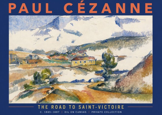 Paul Cézanne The Road to Saint-victoire No6 - Juliste