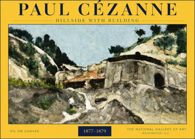 Paul Cézanne Hillside with Building No6 - Juliste