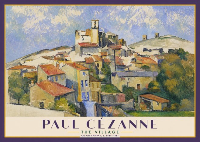 Paul Cézanne The Village III No4 - Juliste