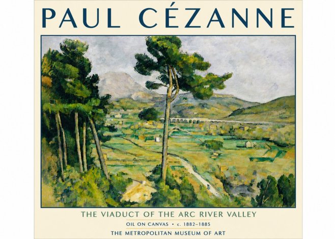 Paul Cézanne The Viaduct of the Arc River Valley No5 - Juliste