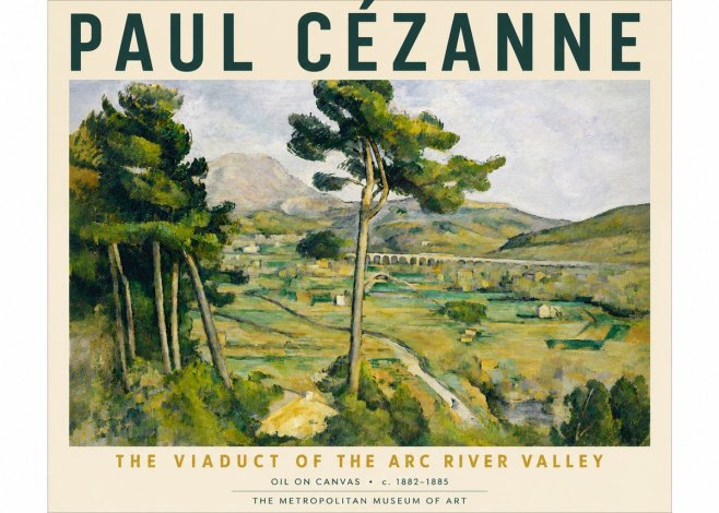 Paul Cézanne The Viaduct of the Arc River Valley No6 - Juliste