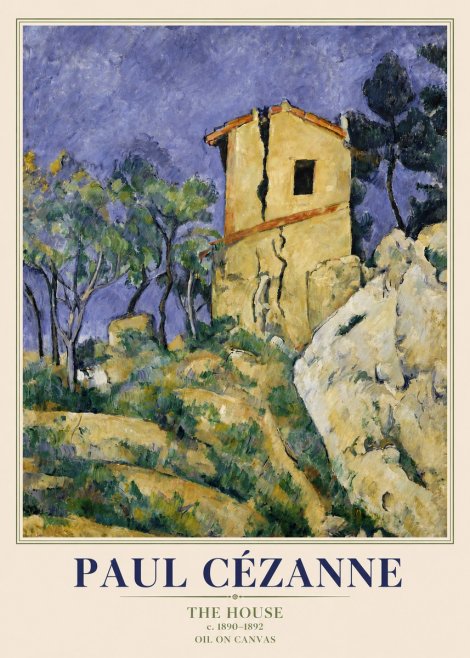 Paul Cézanne The House No3 - Juliste