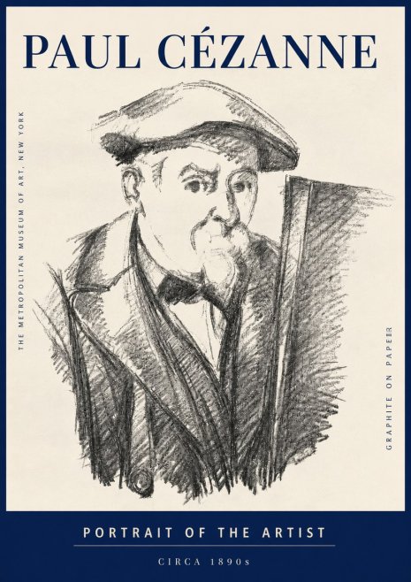 Paul Cézanne Portrait of the Artist III No3 - Juliste