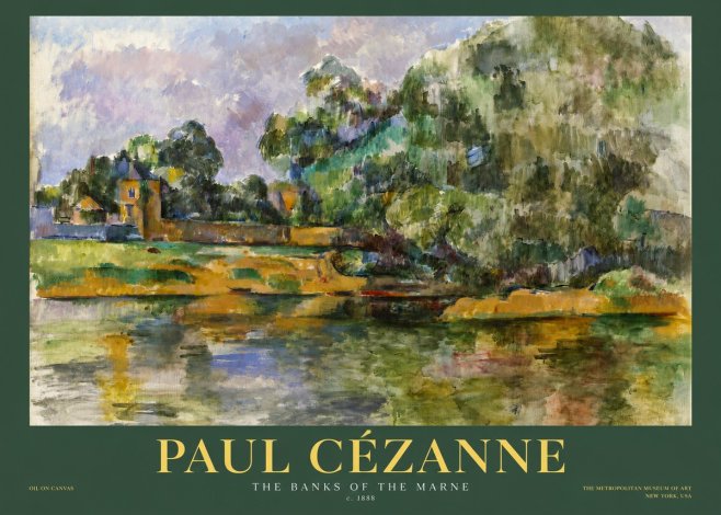 Paul Cézanne The Banks of the Marne No2 - Juliste