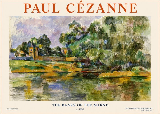 Paul Cézanne The Banks of the Marne No3 - Juliste