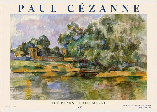 Paul Cézanne The Banks of the Marne No5 - Juliste