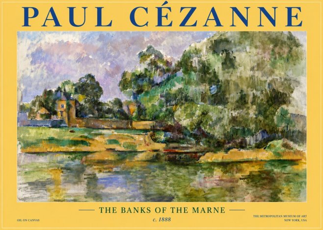 Paul Cézanne The Banks of the Marne No6 - Juliste