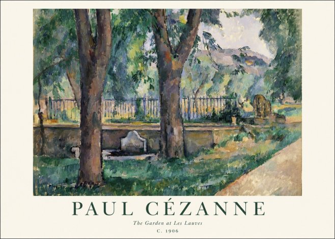 Paul Cézanne The Garden at Les Lauves No1 - Juliste