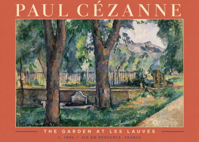 Paul Cézanne The Garden at Les Lauves No4 - Juliste