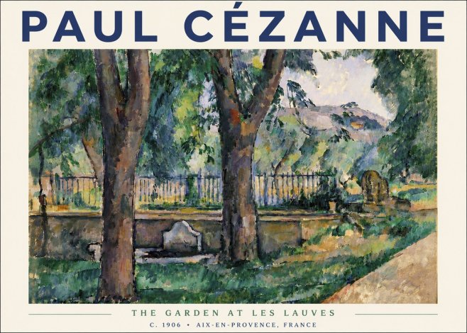 Paul Cézanne The Garden at Les Lauves No5 - Juliste