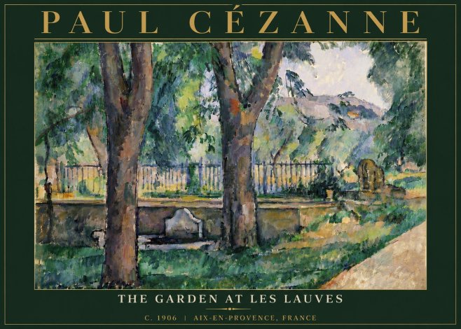 Paul Cézanne The Garden at Les Lauves No6 - Juliste