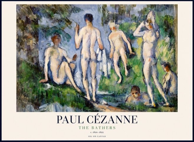 Paul Cézanne The Bathers No1 - Juliste