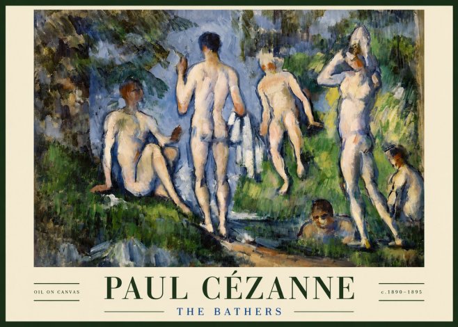 Paul Cézanne The Bathers No3 - Juliste