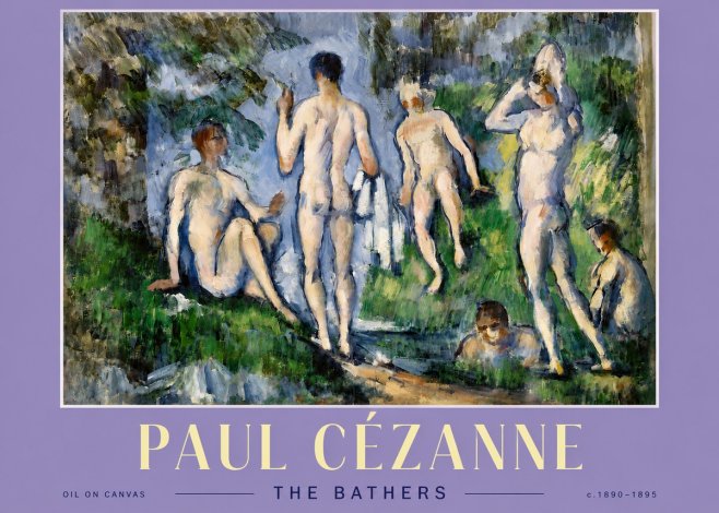 Paul Cézanne The Bathers No4 - Juliste
