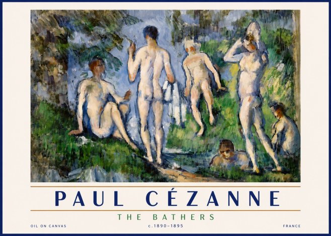 Paul Cézanne The Bathers No5 - Juliste