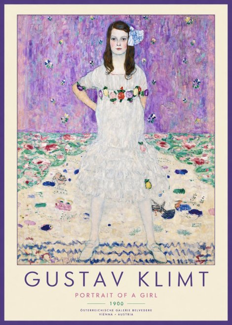Klimt Portrait of a Girl No2 - Juliste
