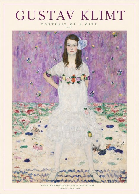 Klimt Portrait of a Girl No3 - Juliste