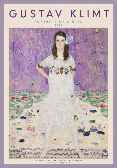 Klimt Portrait of a Girl No4 - Juliste