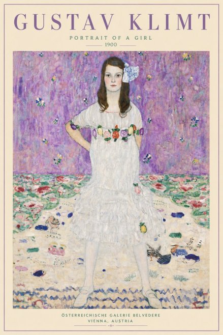Klimt Portrait of a Girl No6 - Juliste