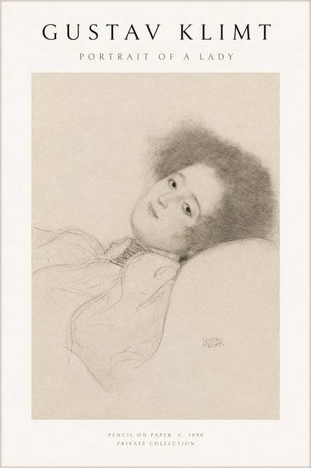 Klimt Portrait of a Lady No1 - Juliste