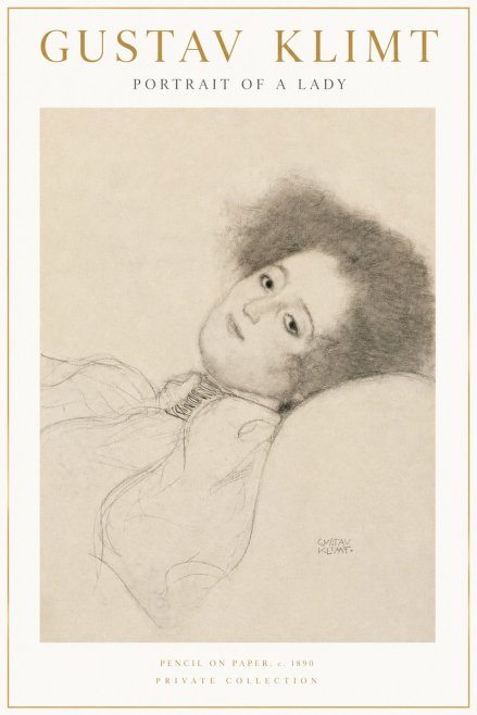 Klimt Portrait of a Lady No3 - Juliste