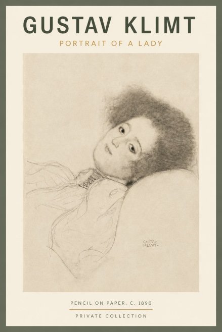 Klimt Portrait of a Lady No4 - Juliste