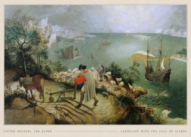 Pieter Bruegel Landscape with the Fall of Icarus I No5 - Juliste