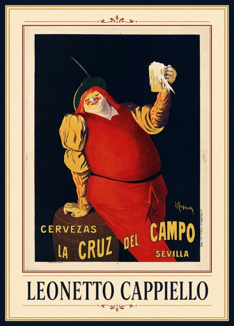 Leonetto Cappiello Cervezas La Cruz Del Campo No1 - Juliste