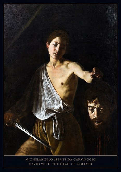 Michelangelo Merisi da Caravaggio David with the Head of Goliath II No5 - Juliste