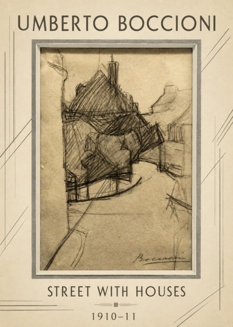 Umberto Boccioni Street with Houses No1 - Juliste