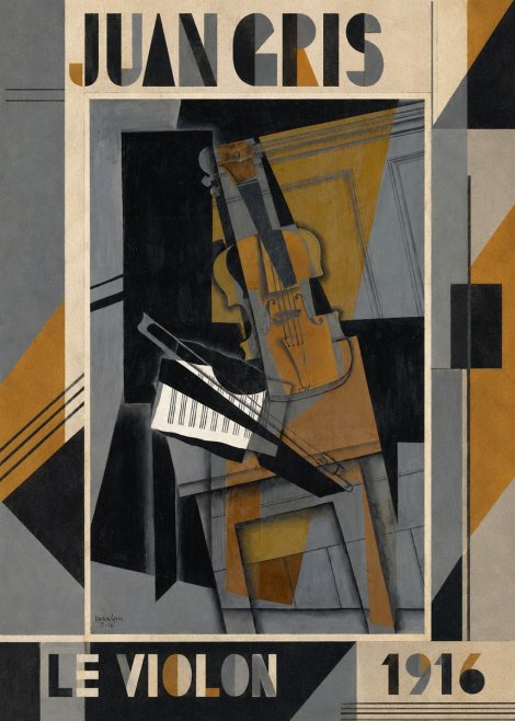 Juan Gris Le Violon No1 - Juliste
