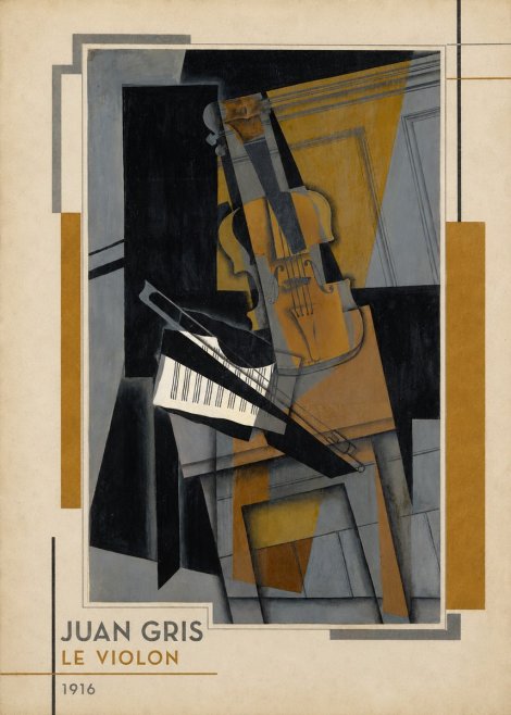 Juan Gris Le Violon No2 - Juliste