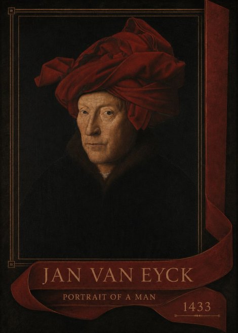 Jan van Eyck Portrait of a Man II No4 - Juliste