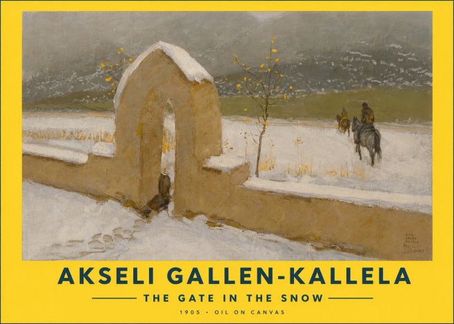 Akseli Gallen-Kallela The Gate in the Snow No2 - Juliste