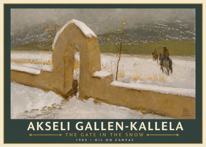 Akseli Gallen-Kallela The Gate in the Snow No3 - Juliste