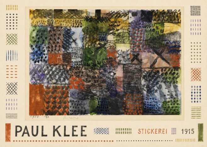 Paul Klee Stickerei No1 - Juliste
