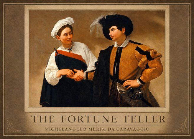 Michelangelo Merisi da Caravaggio The Fortune Teller I No1 - Juliste