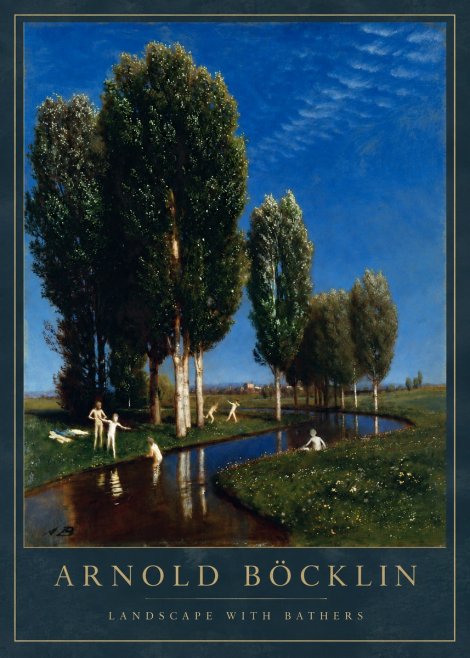 Arnold Böcklin Landscape with Bathers No3 - Juliste