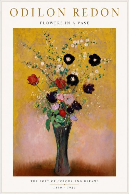 Odilon Redon Flowers in a Vase IV No5 - Juliste