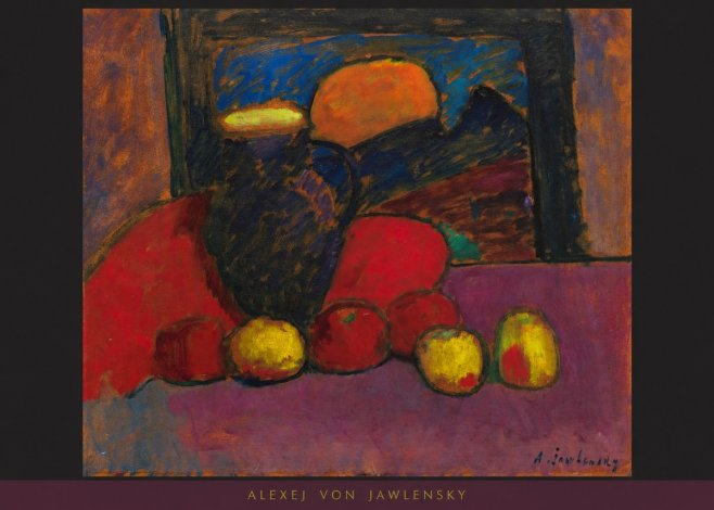 Alexej von Jawlensky Still Life with Vase and Fruit No5 - Juliste