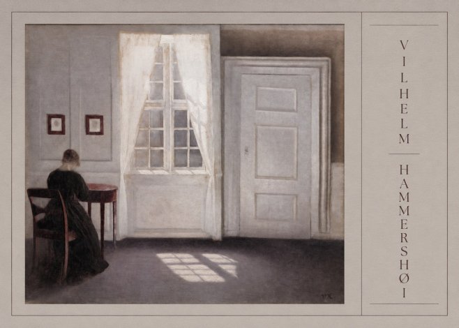 Vilhelm Hammershøi Interior with a Woman from the Back No2 - Juliste