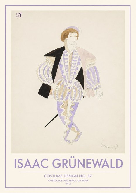 Isaac Grünewald Costume Design No. 37 No1 - Juliste